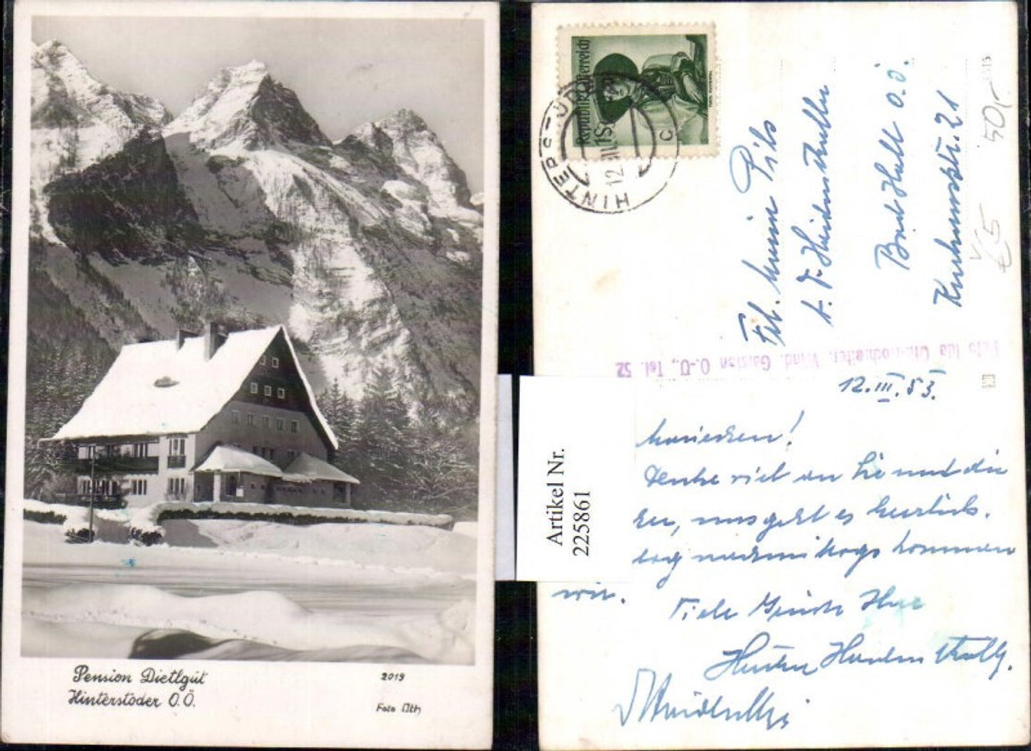 225861,Pension Dietlgut b. Hinterstoder Winterbild pub Foto Oth 2019