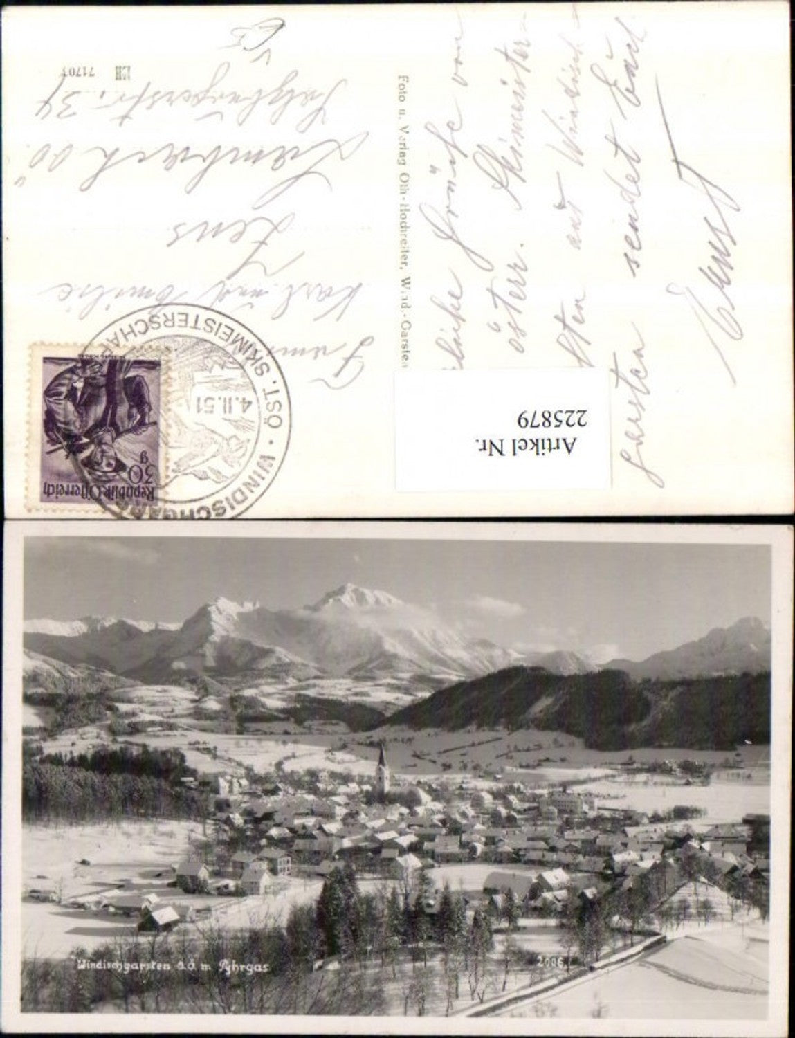 225879,Windischgarsten Totale m. Pyhrgas Winterbild pub Foto Oth 2006