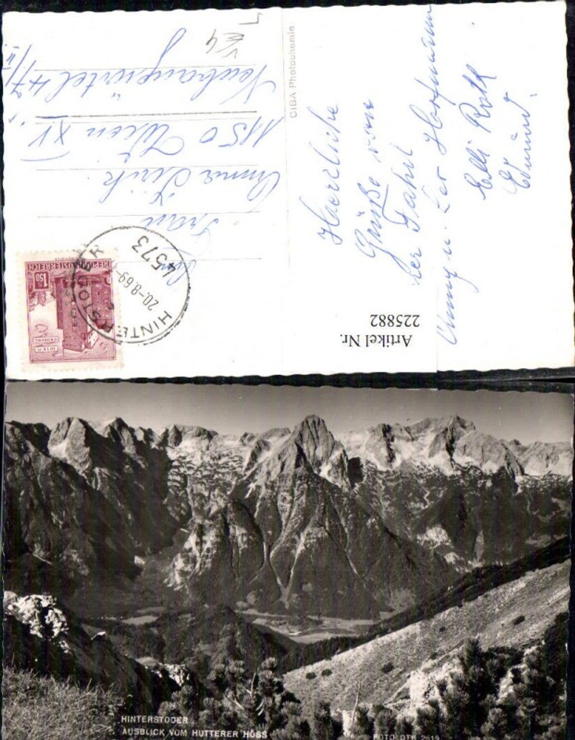 225882,Hinterstoder Ausblick v. Hutterer Höss Bergkulisse pub Foto Oth 2619