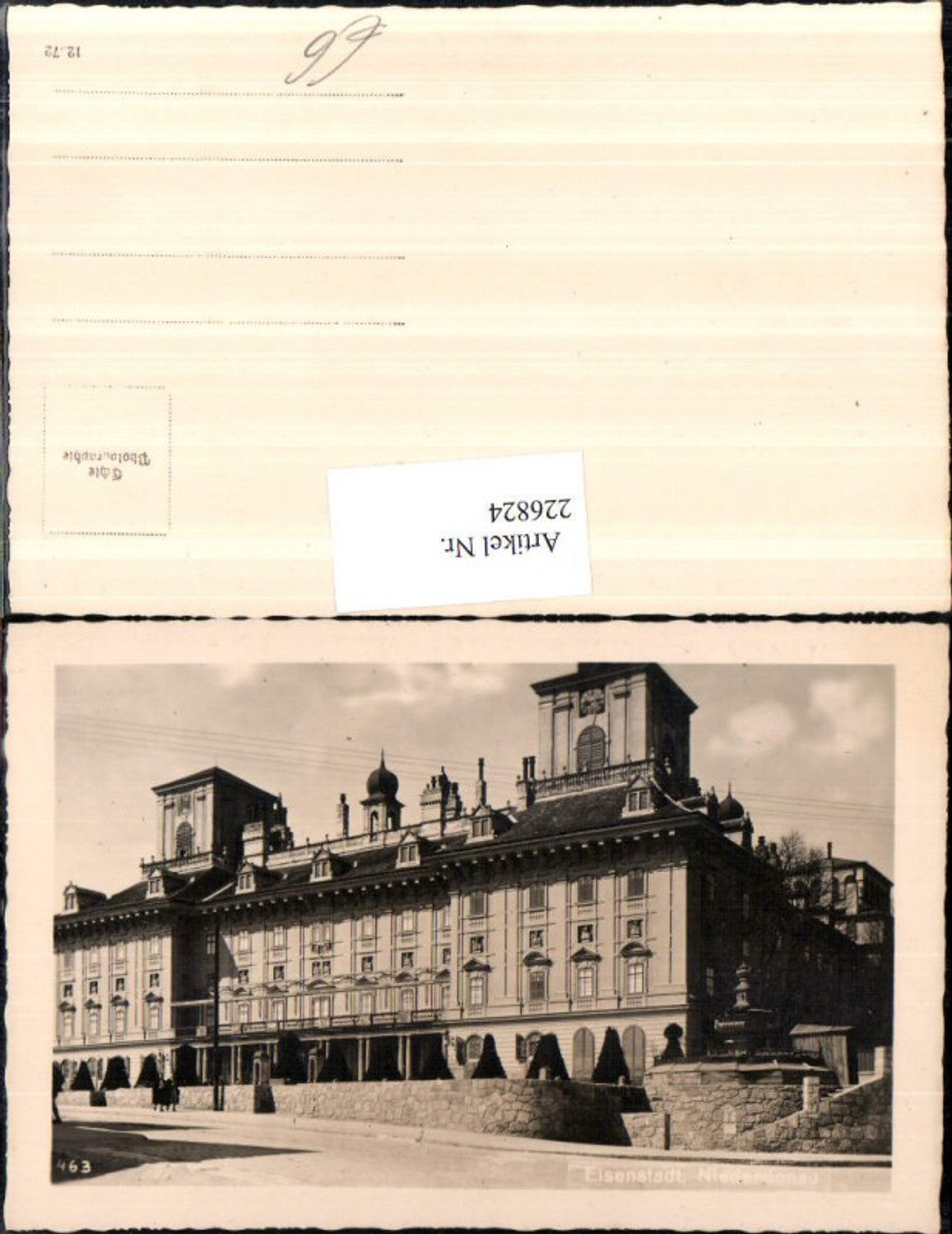 226824,Eisenstadt Niederdonau Schloss Esterhazy