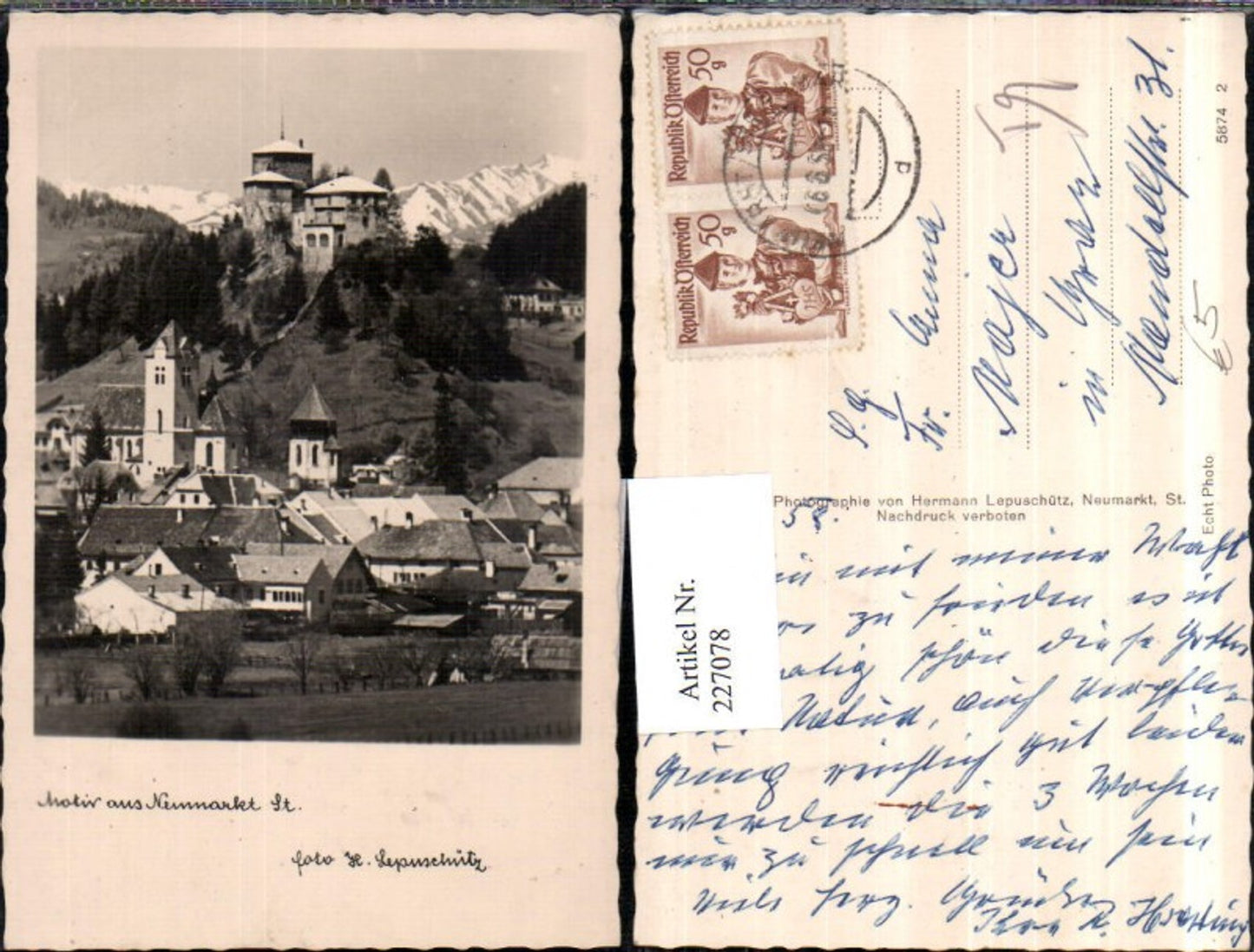 Alte Ansichtskarte – Old Postcard