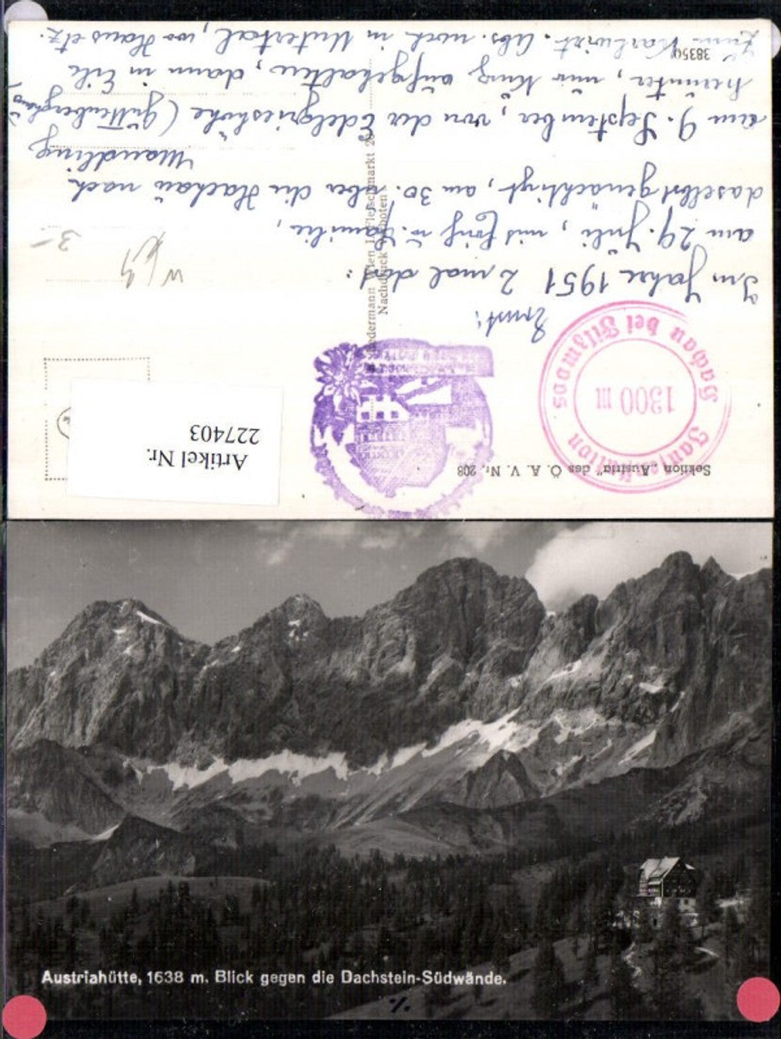 Alte Ansichtskarte – Old Postcard