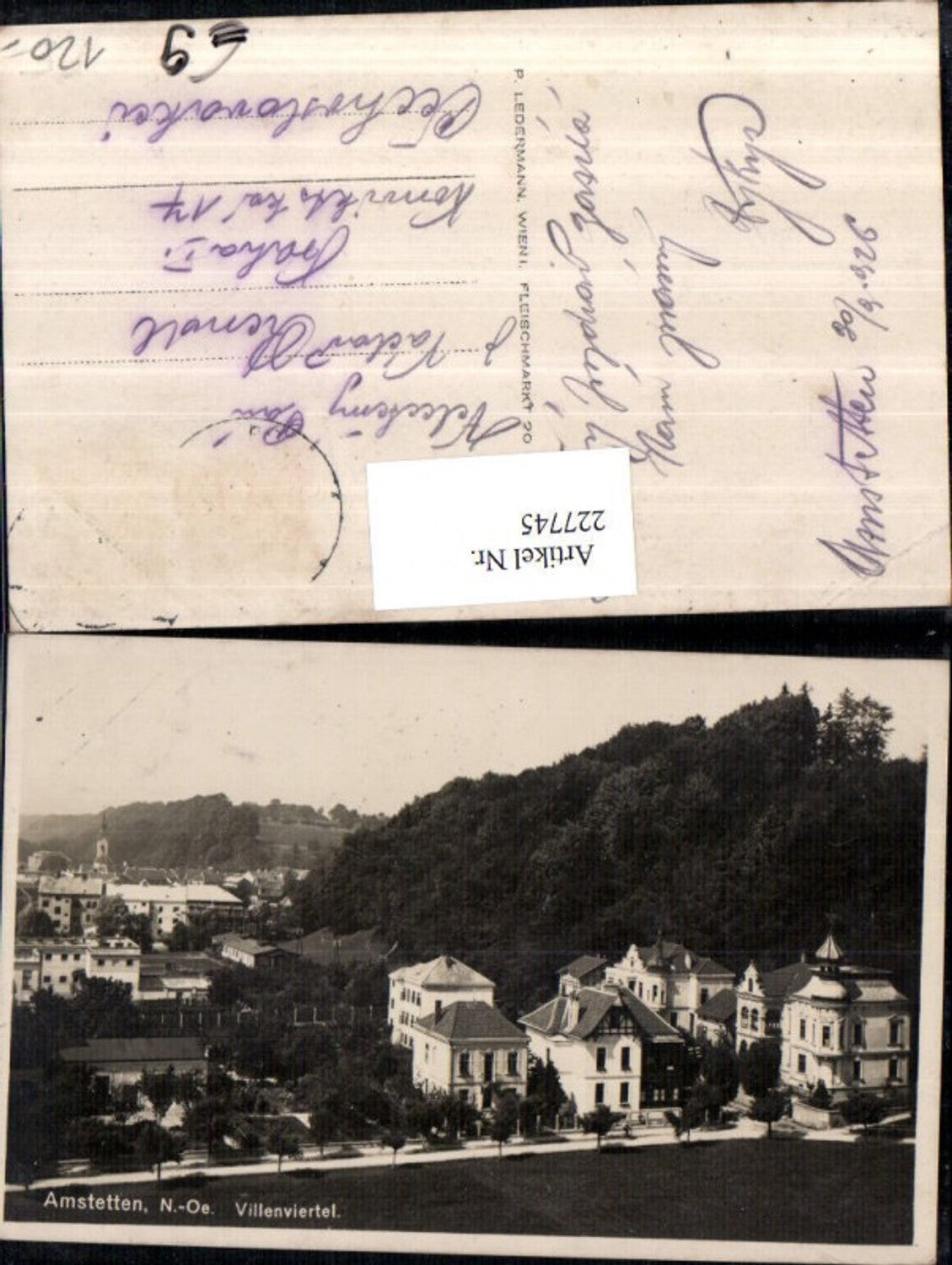 227745,Amstetten Teilansicht Villenviertel