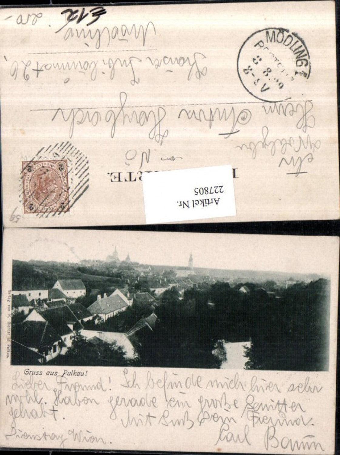 227805,Gruß aus Pulkau bei Retz Totale