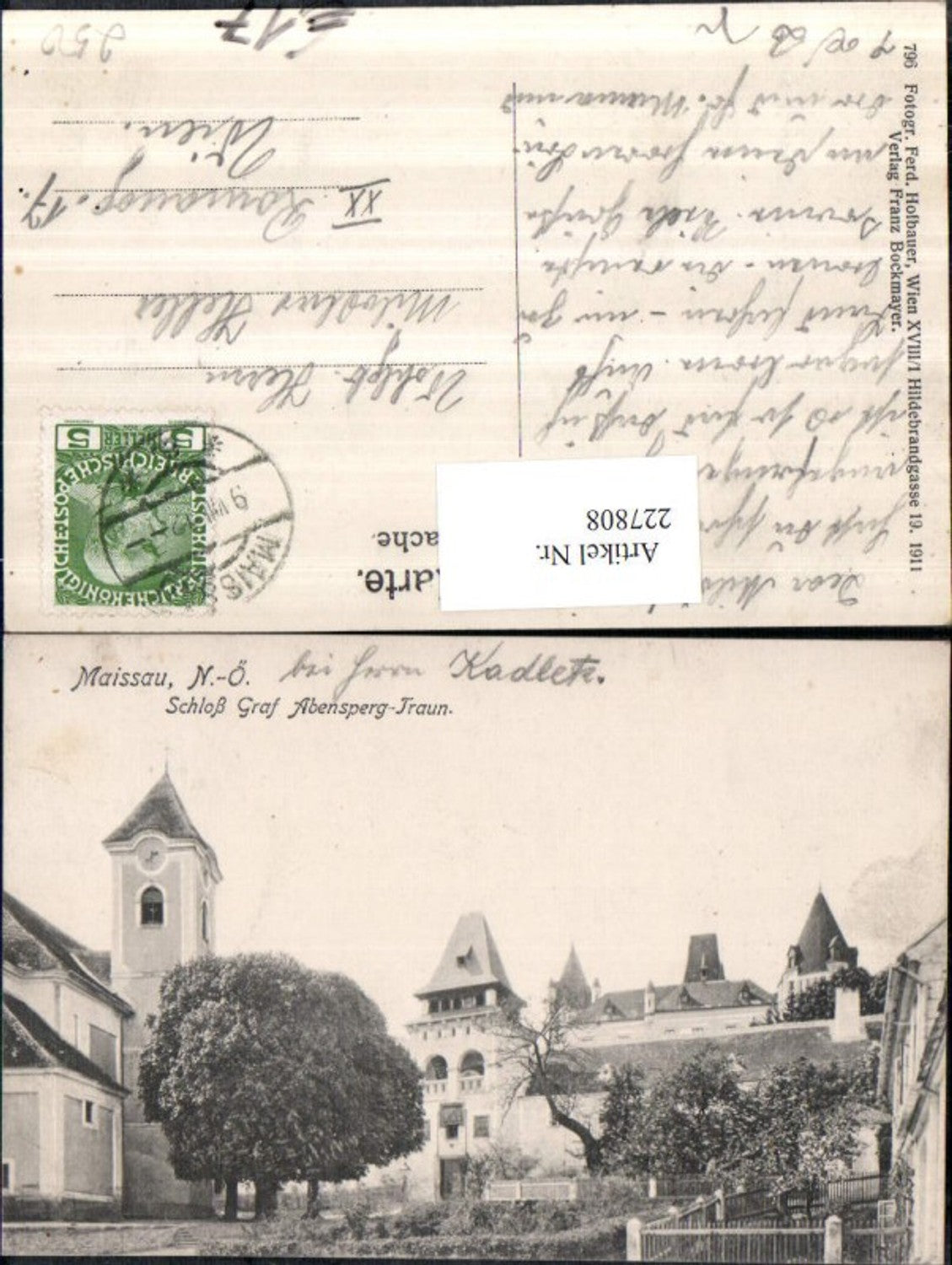 227808,Maissau Schloss Graf Abensperg-Traun