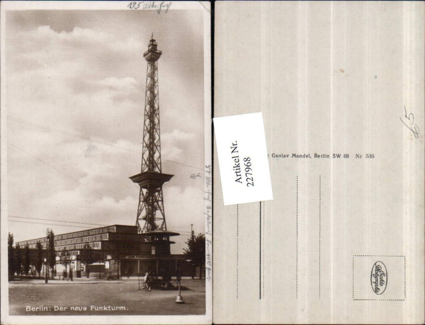 227968,Berlin Der neue Funkturm Turm