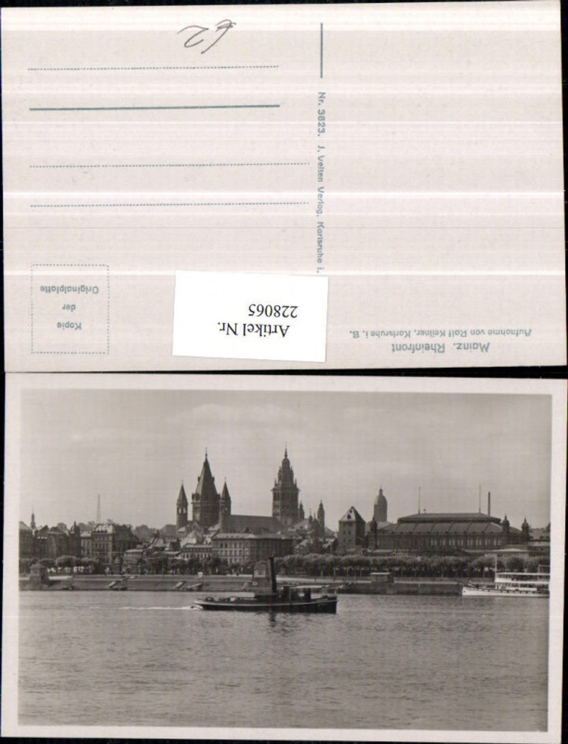 228065,Mainz Rheinfront Teilansicht