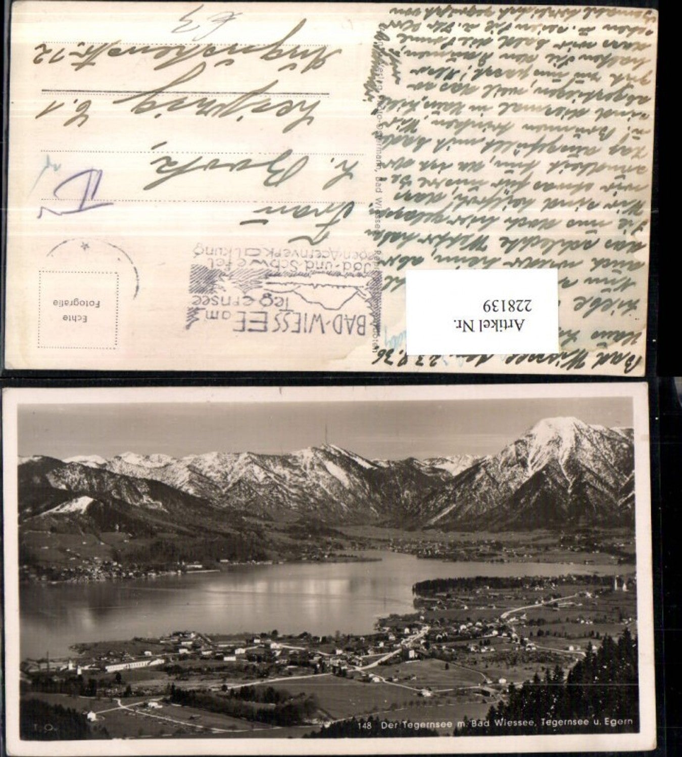 228139,Der Tegernsee See . Bad Wiessee Totale Tegernsee u. Egern