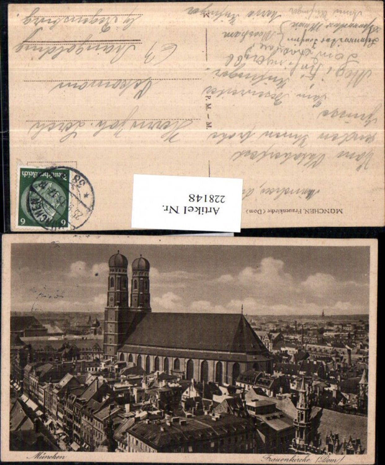 228148,München Teilansicht Frauenkirche Kirche Dom
