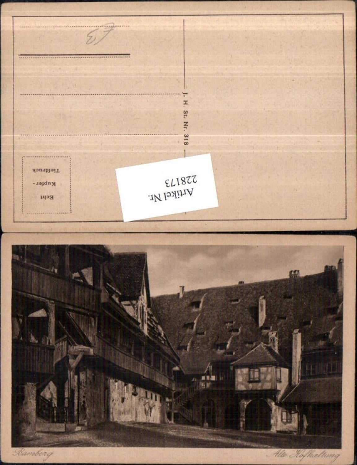 228173,Bamberg Alte Hofhaltung Hof