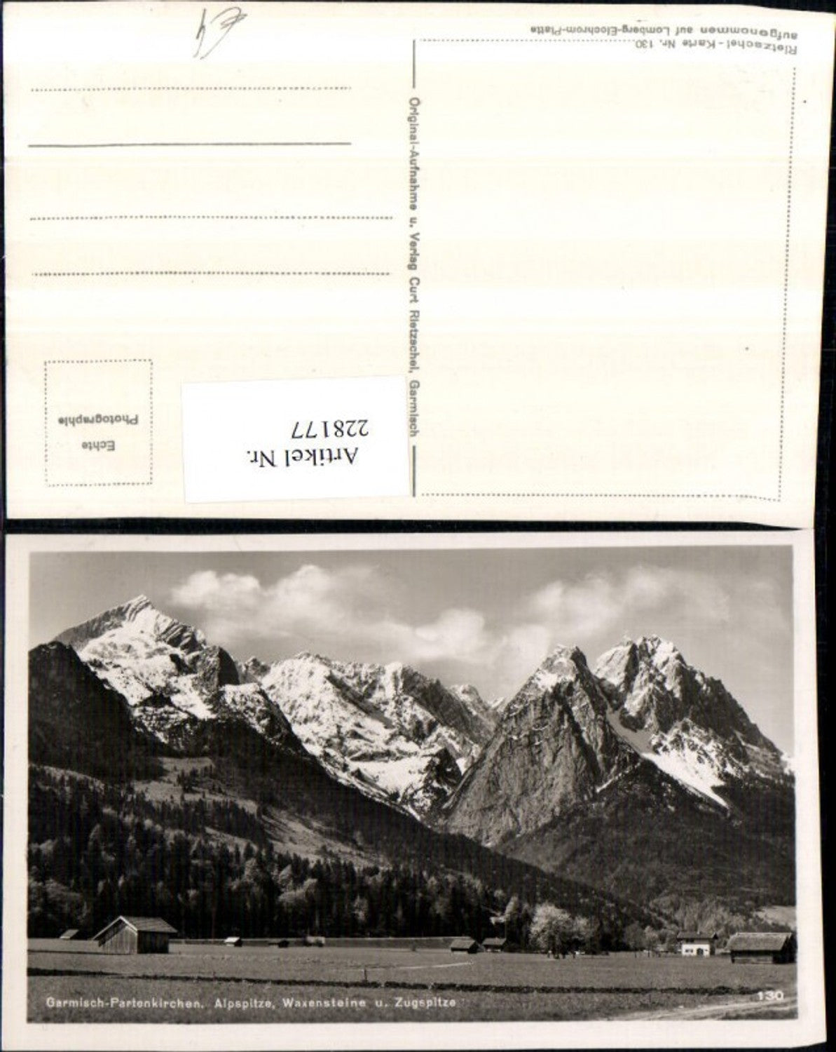 228177,Garmisch-Partenkirchen Alpspitze Waxensteine u. Zugspitze