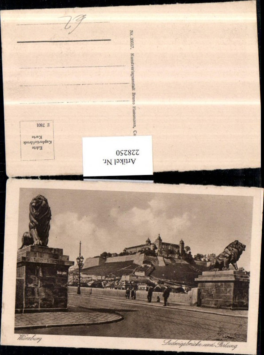 228250,Würzburg Ludwigsbrücke Brücke u. Festung