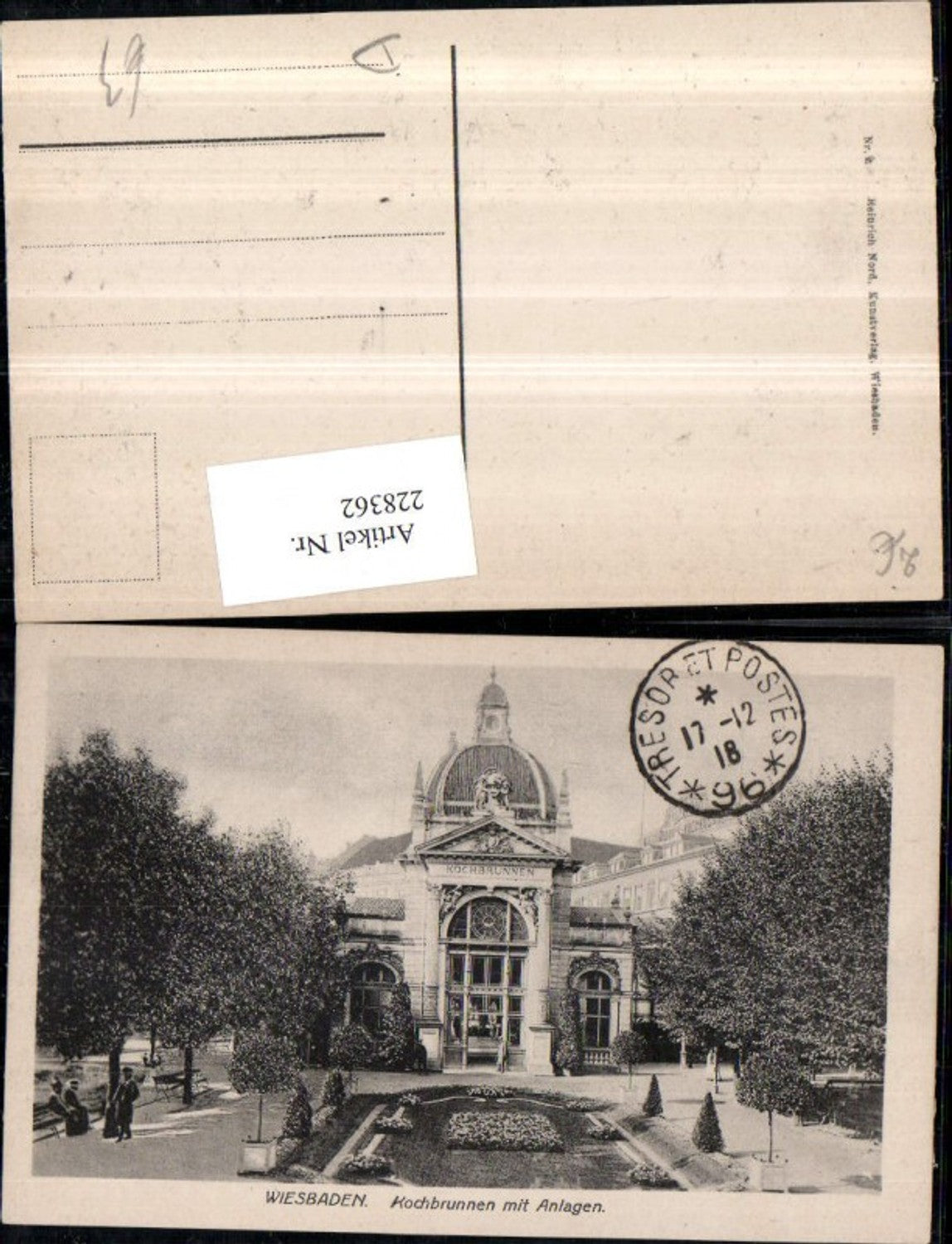228362,Wiesbaden Kochbrunnen m. Anlagen