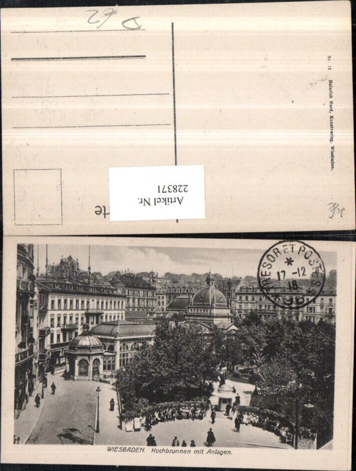 228371,Wiesbaden Kochbrunnen m. Anlagen