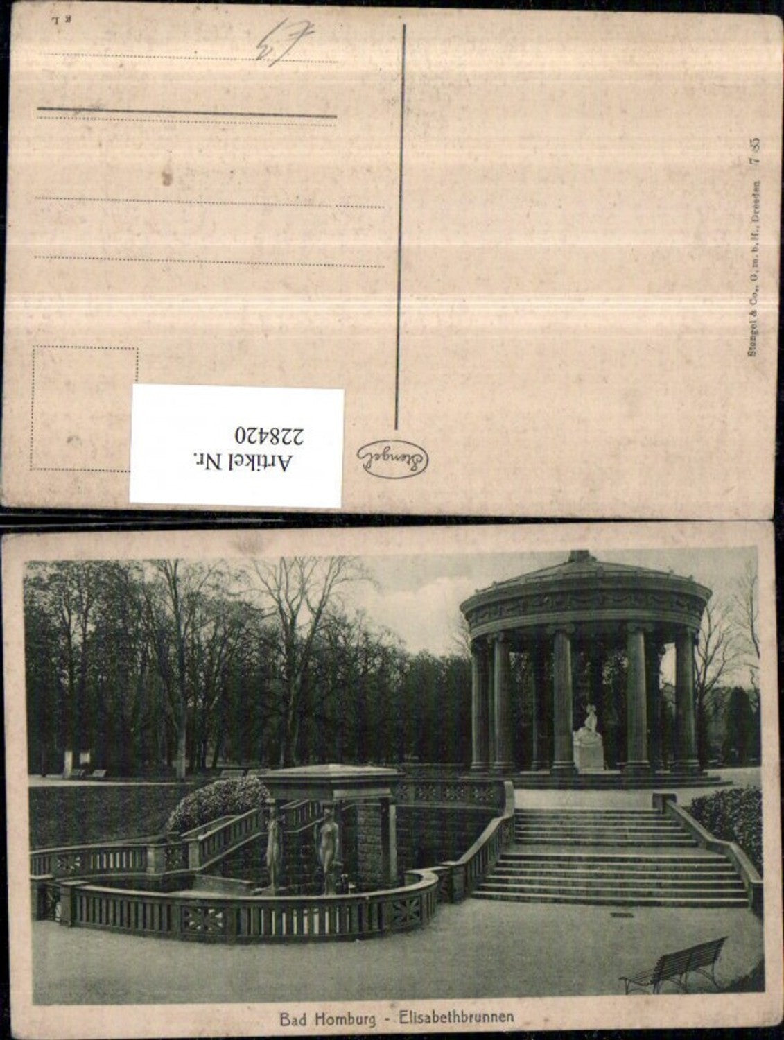 228420,Bad Homburg Elisabethbrunnen Brunnen Tempel pub Stengel & Co 7585
