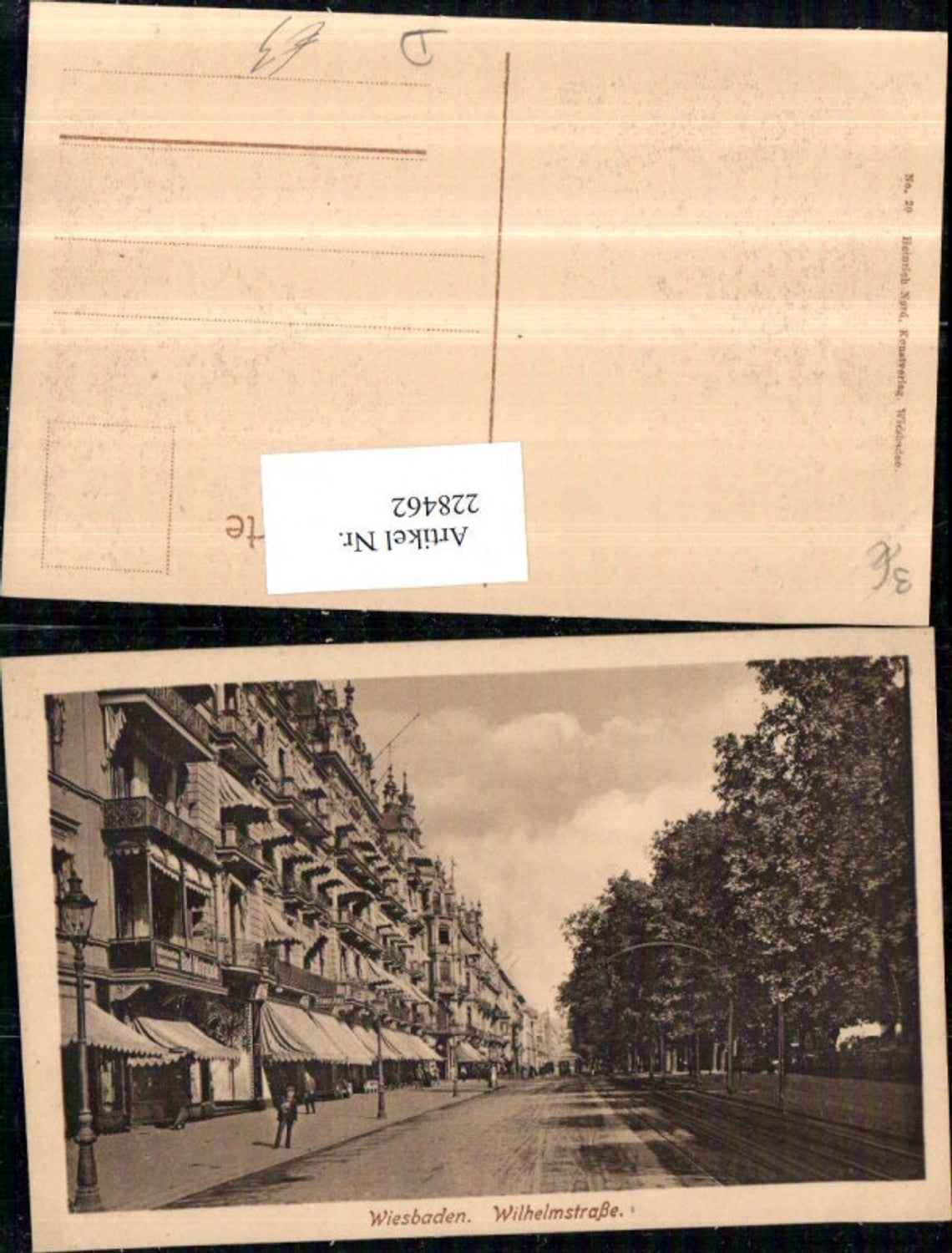 228462,Wiesbaden Wilhelmstraße Straßenansicht