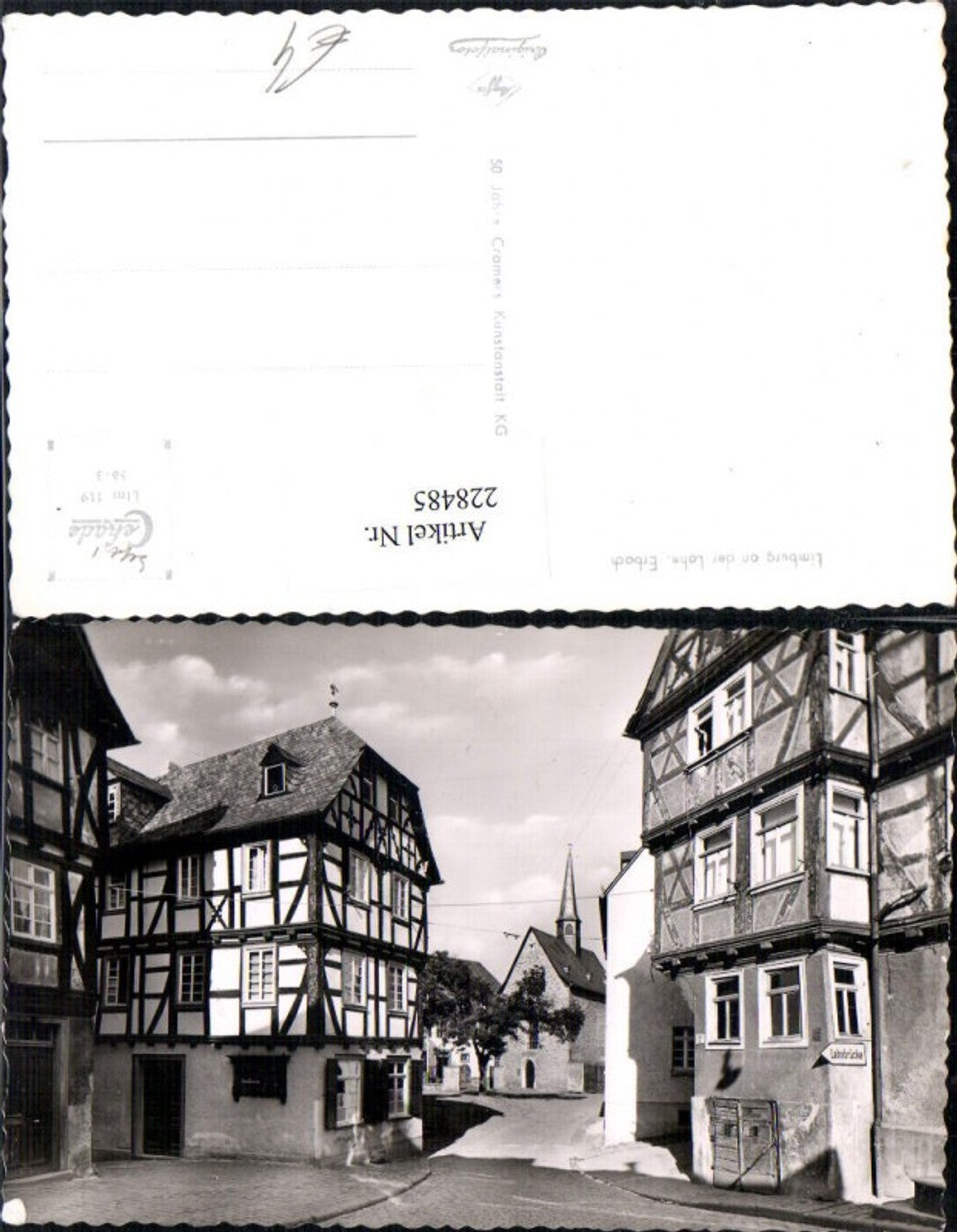 228485,Limburg a. d. Lahn Erbach Straßenansicht Kirche