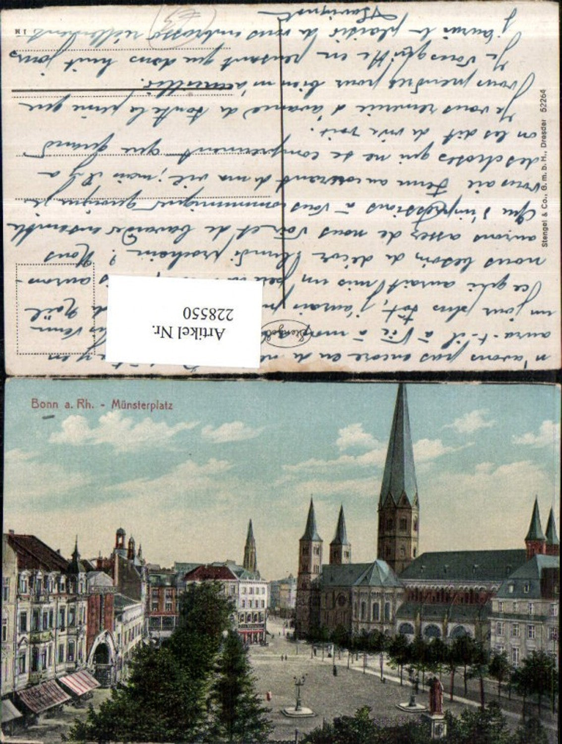 228550,Bonn a. Rhein Münsterplatz Kirche