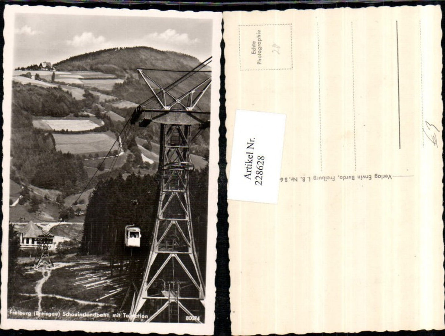 228628,Freiburg i. Breisgau Schauinslandbahn Seilbahn Gondel m. Talstation