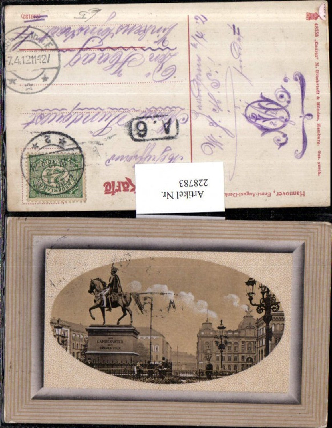 228783,Hannover Ernst-August-Denkmal