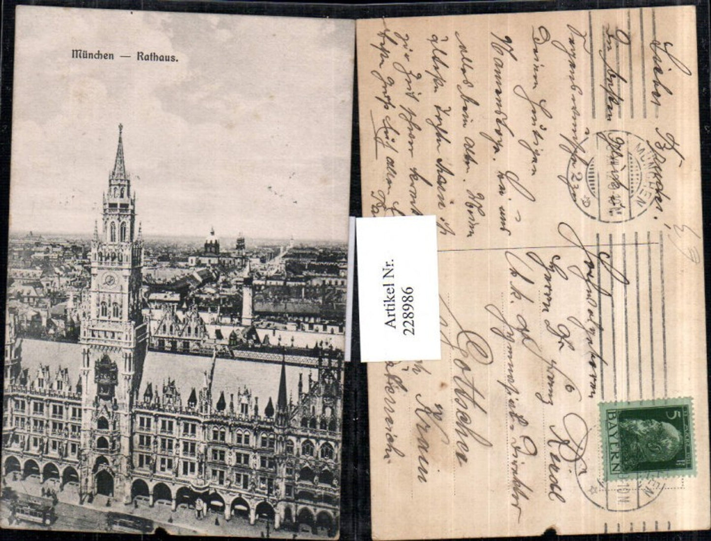 228986,München Teilansicht Rathaus