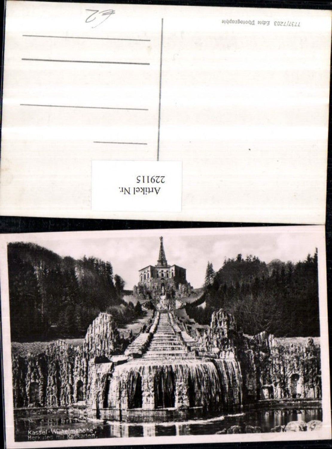 229115,Kassel Wilhelmshöhe Herkules m. Kaskaden