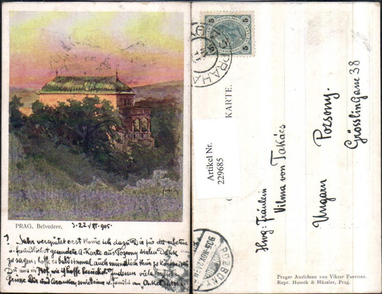 Alte Ansichtskarte – Old Postcard