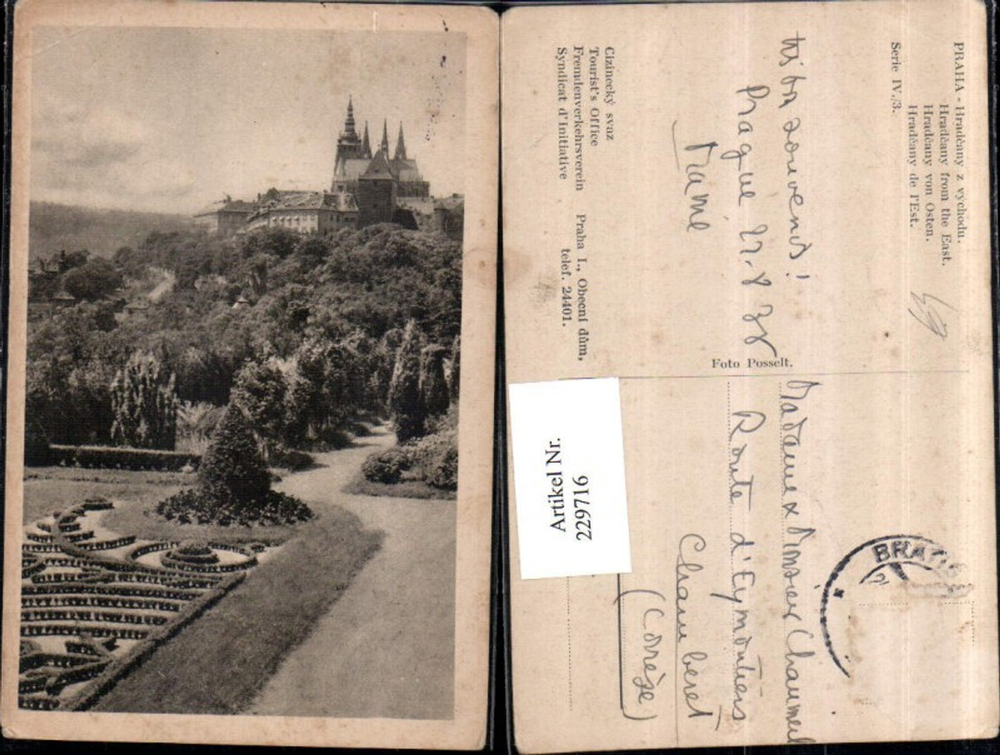 229716,Prag Praha Hradcany Burg v. Osten