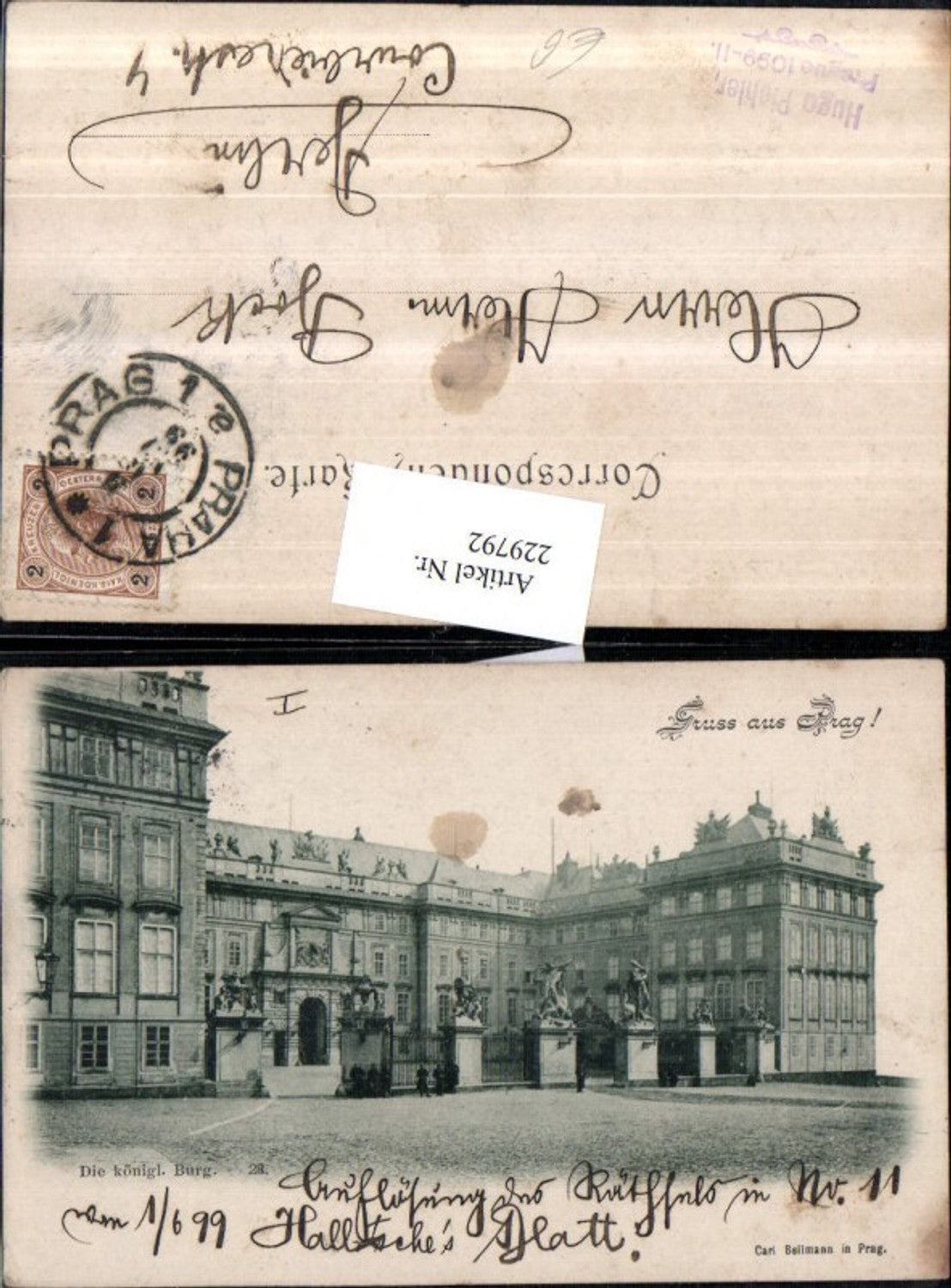 229792,Prag Praha Die königliche Burg