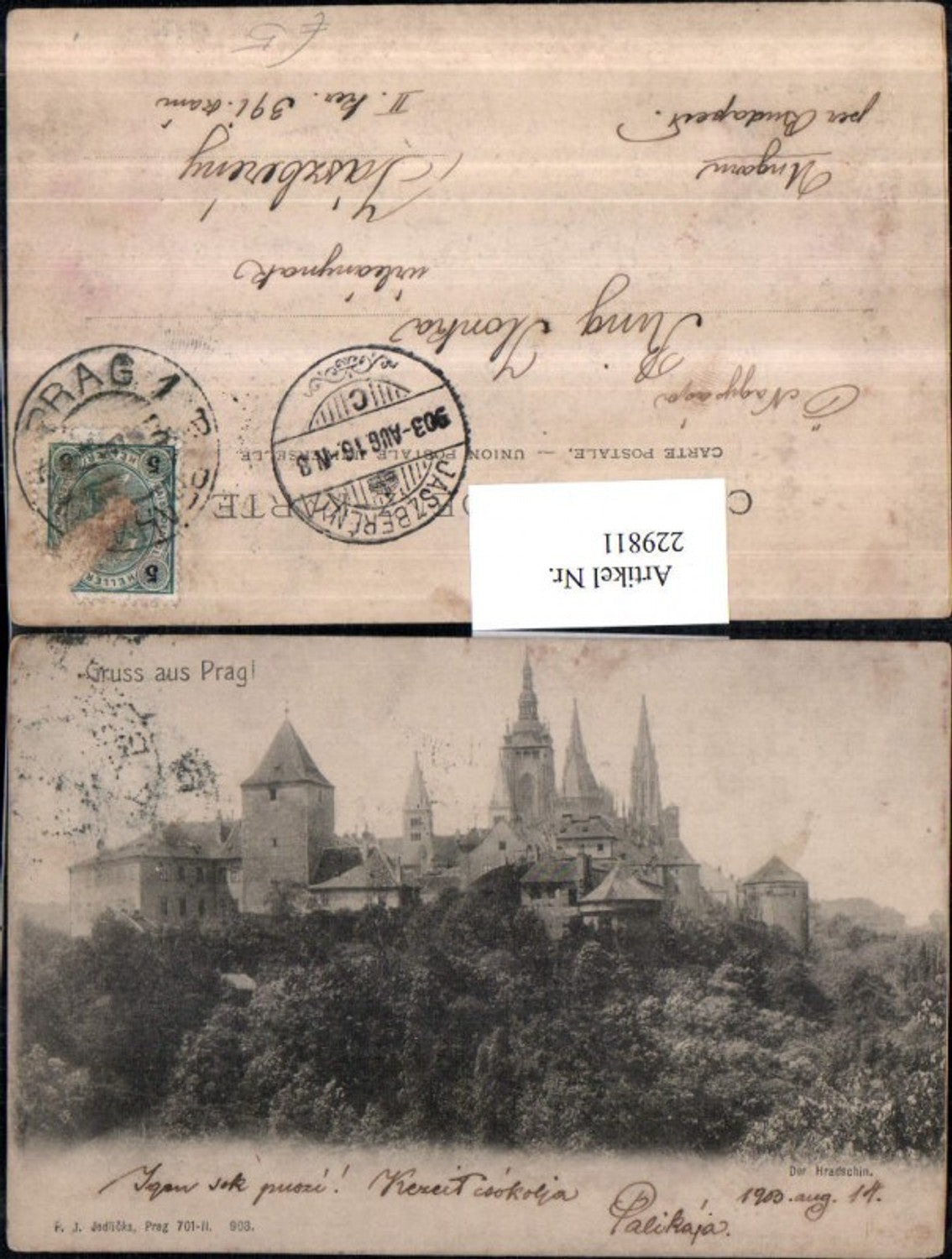 229811,Prag Praha Der Hradschin Burg