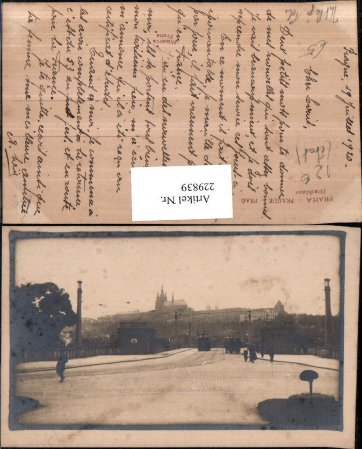 229839,Prag Praha Burg Hradcany Hradschin Straßenansicht