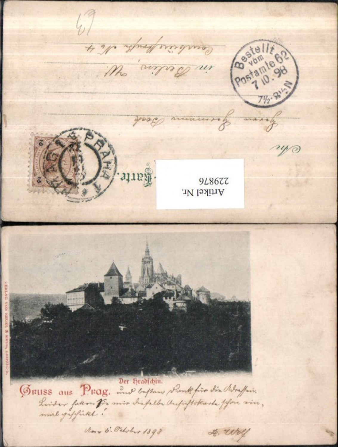 229876,Prag Praha die Burg Hradschin