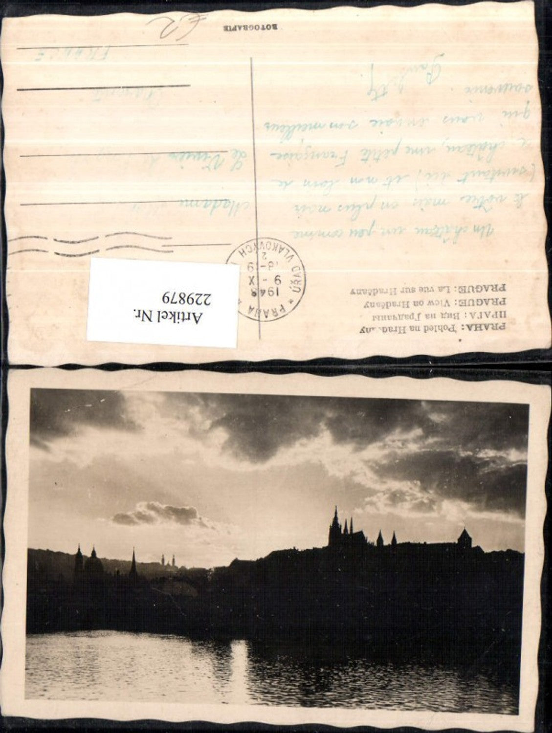 229879,Prag Praha Pohled na Hradcany Burg Hradschin