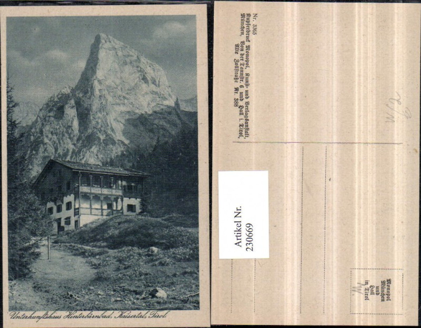 Alte Ansichtskarte – Old Postcard