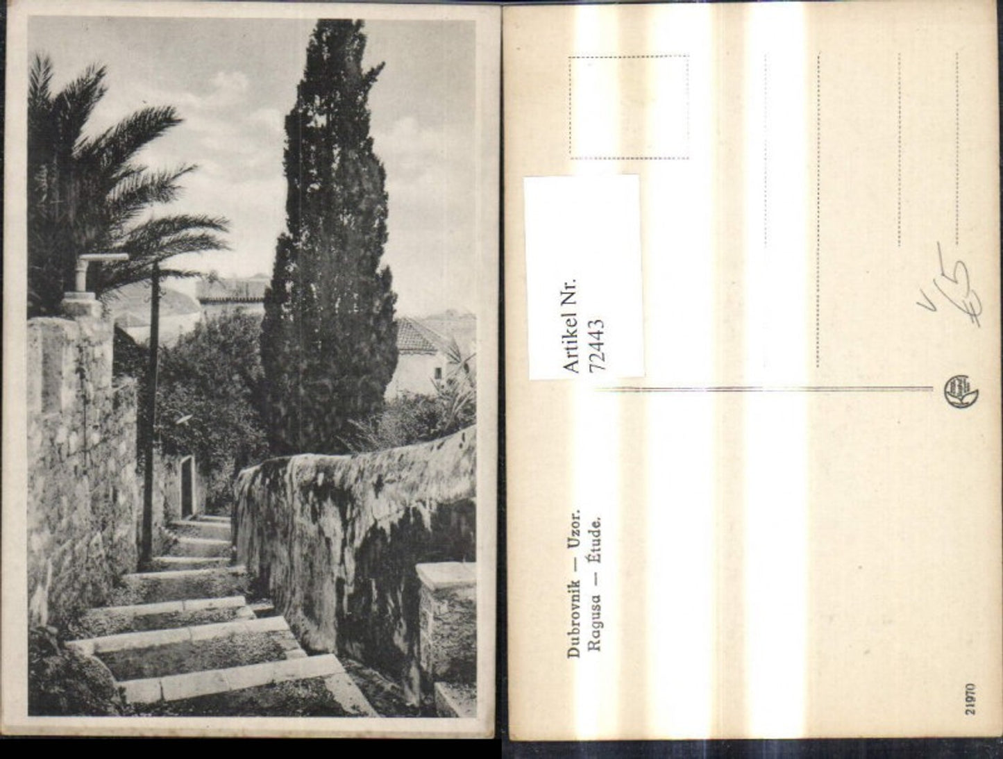 72443,Dubrovnik Ragusa Uzor Etude pub Kilophot 21970