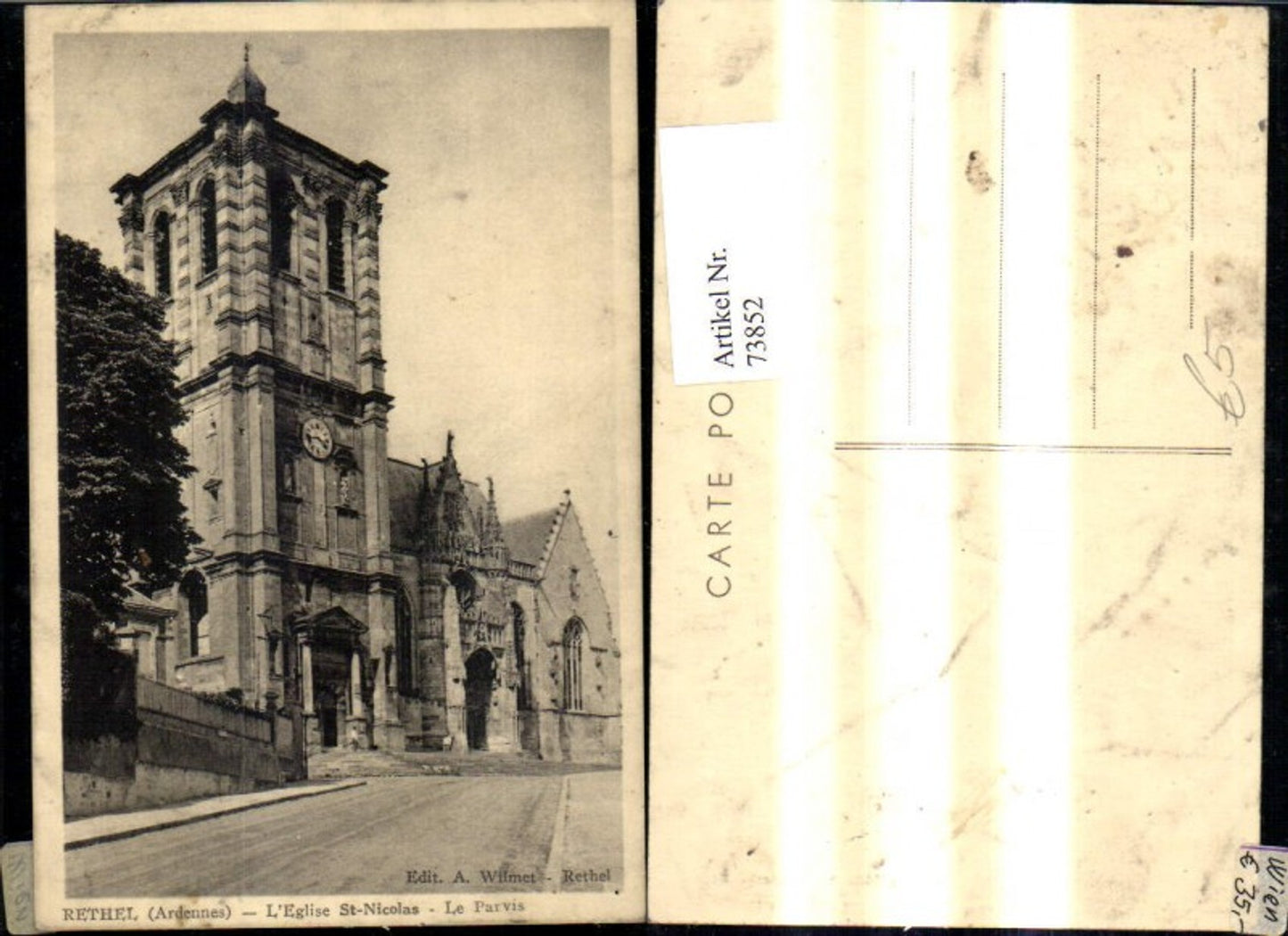 73852,Rethel Ardenne L Eglise St Nicolas Le Parvis Kirche