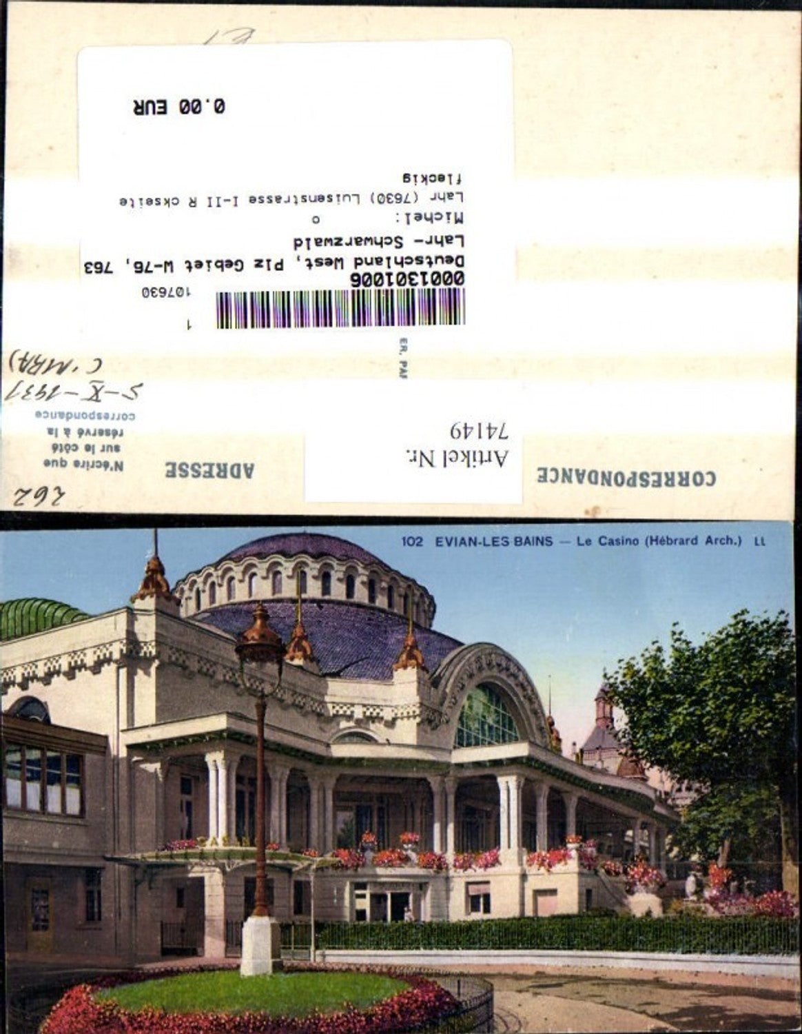 74149,Evian les Bains Le Casino Kasino