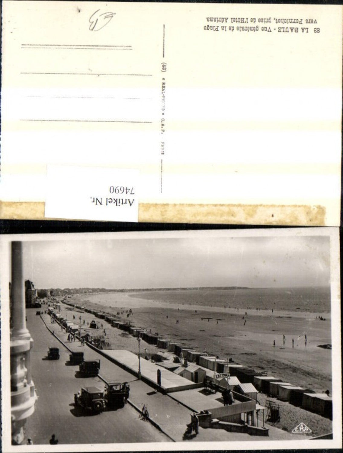 74690,La Baule Vue generale de la Plage vers Pornichet prise de l Hotel Adriana