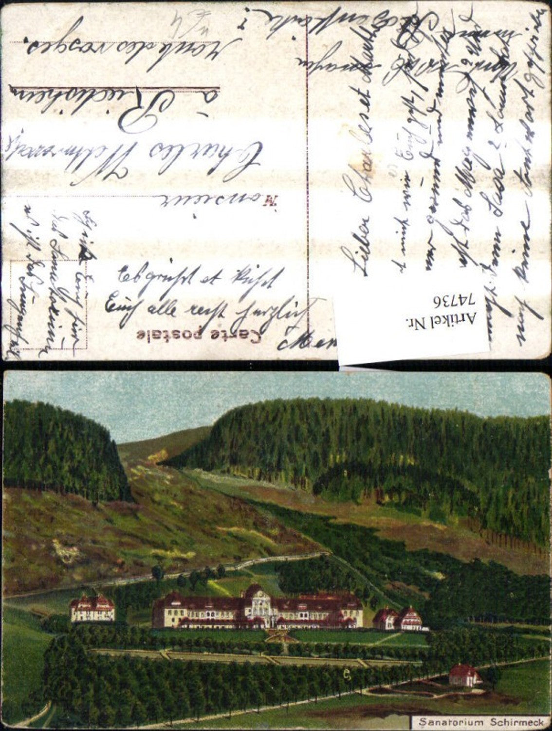 74736,Sanatorium Schirmeck Bas Rhin Elsass