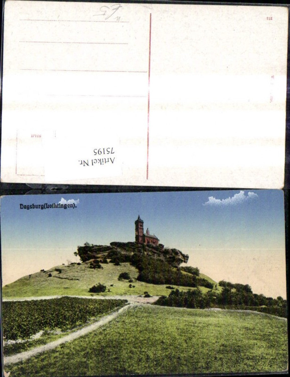 75195,Dabo Dagsburg Lothringen Ansicht Ruine