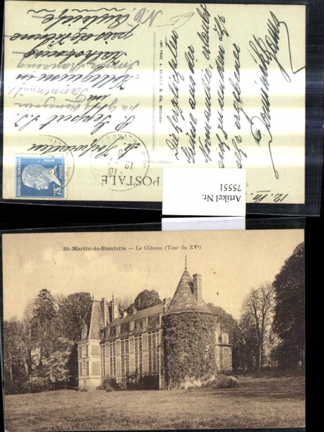 75551,St Martin de Bienfaite Le Chateau Schloss