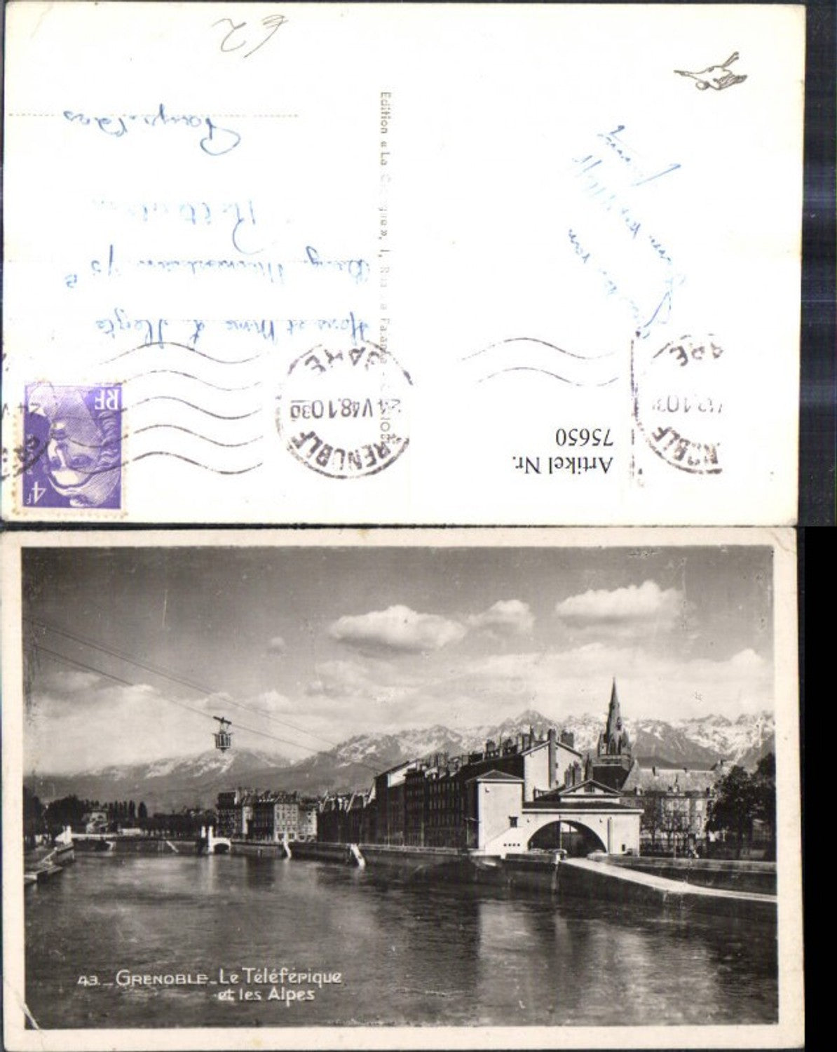 75650,Grenoble Le Teleferique et les Alpes Seilbahn Gondel
