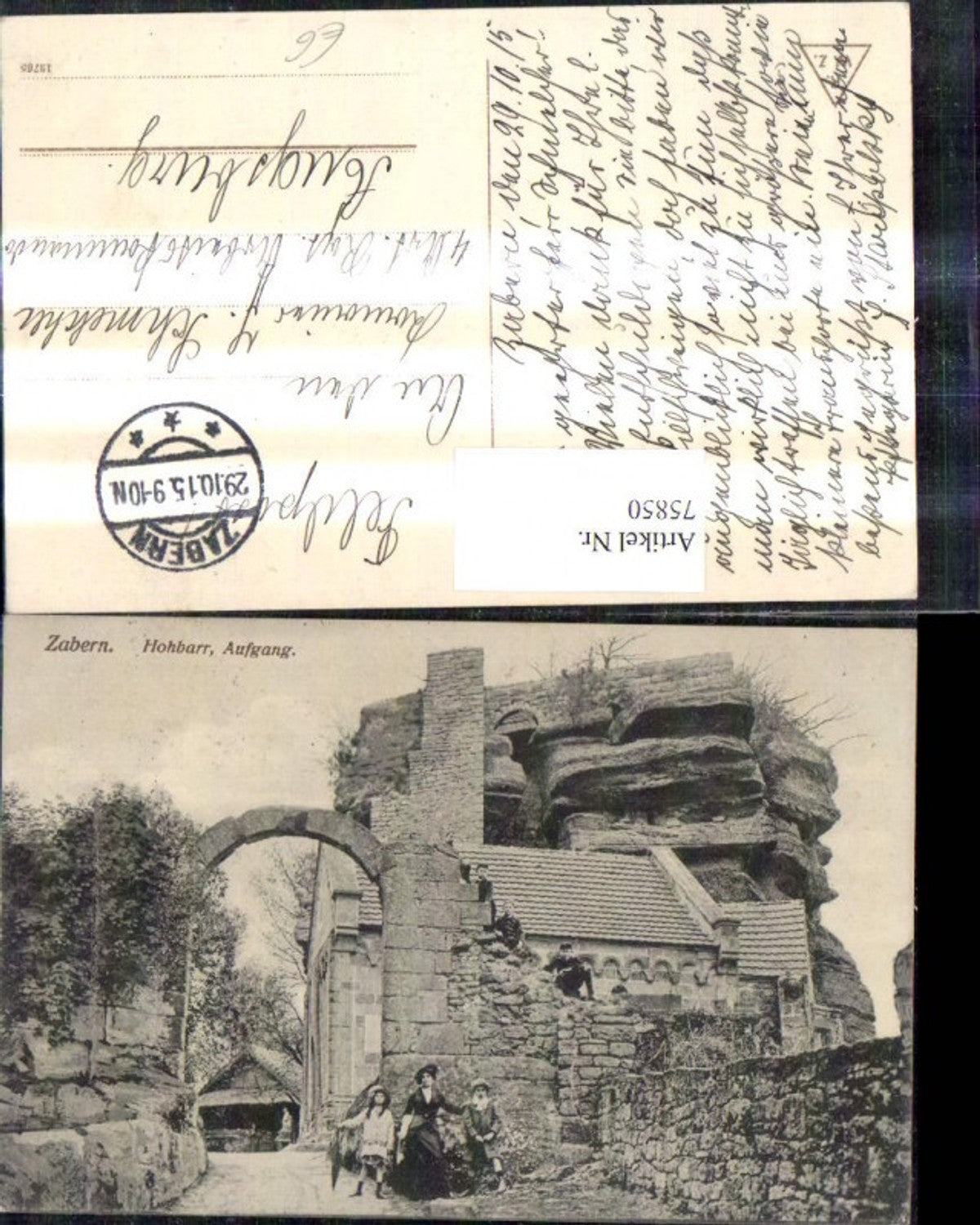 75850,Zabern Saverne Hohbarr Aufgang