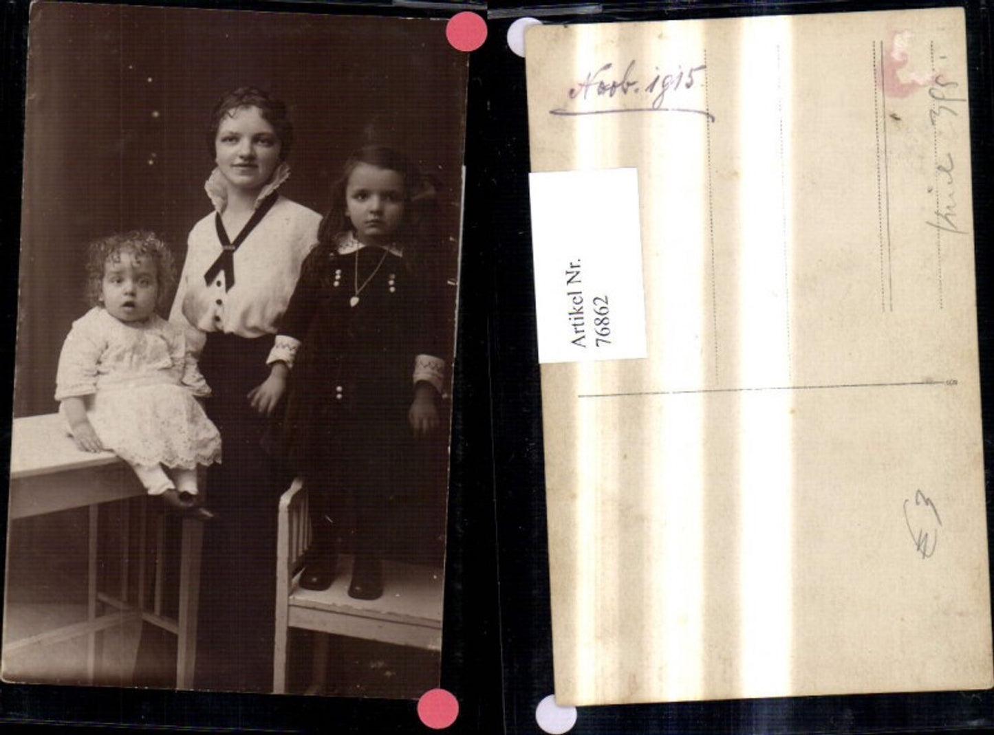 76862,Foto Ak Kinder m. Frau