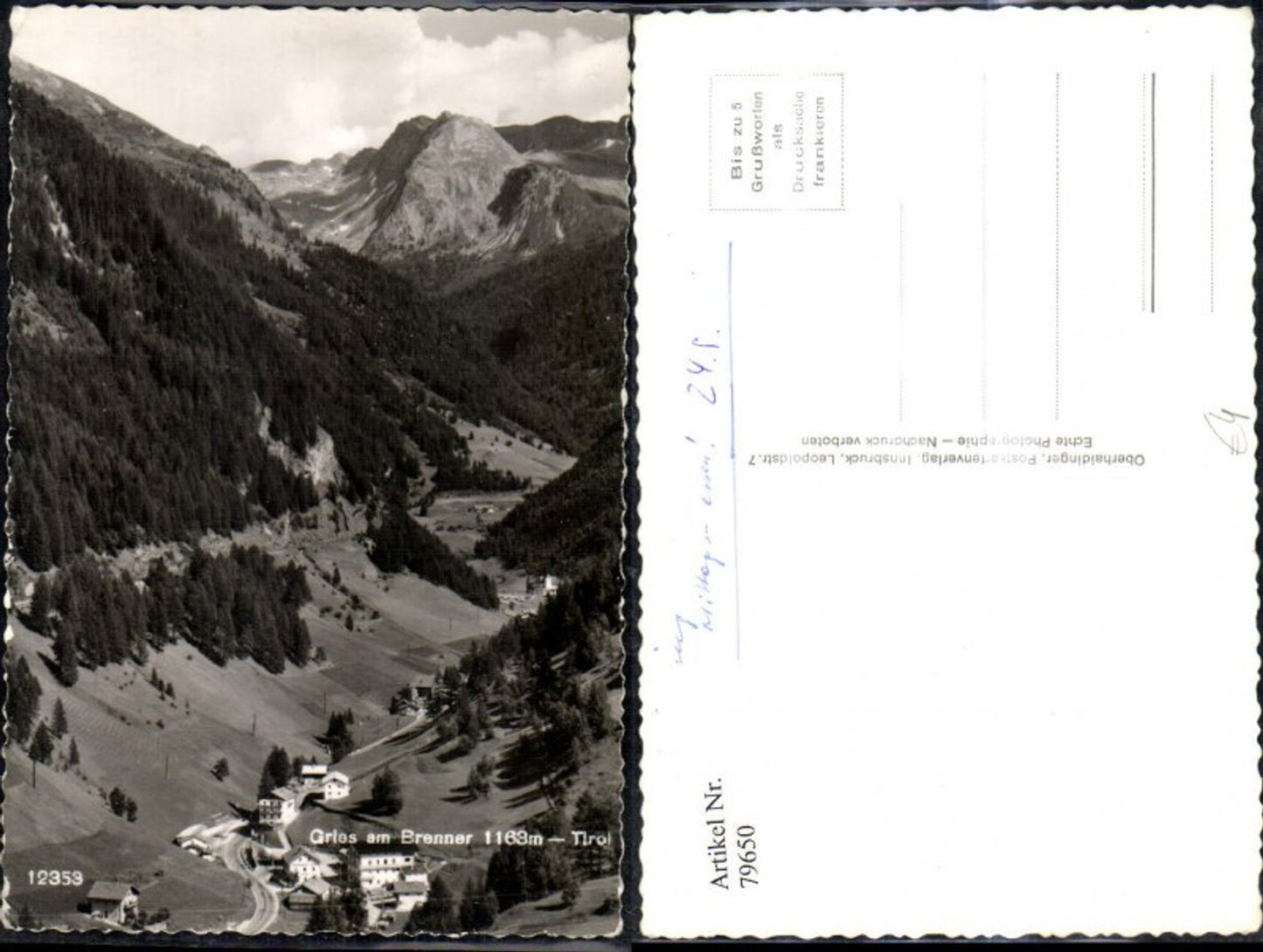 Alte Ansichtskarte – Old Postcard