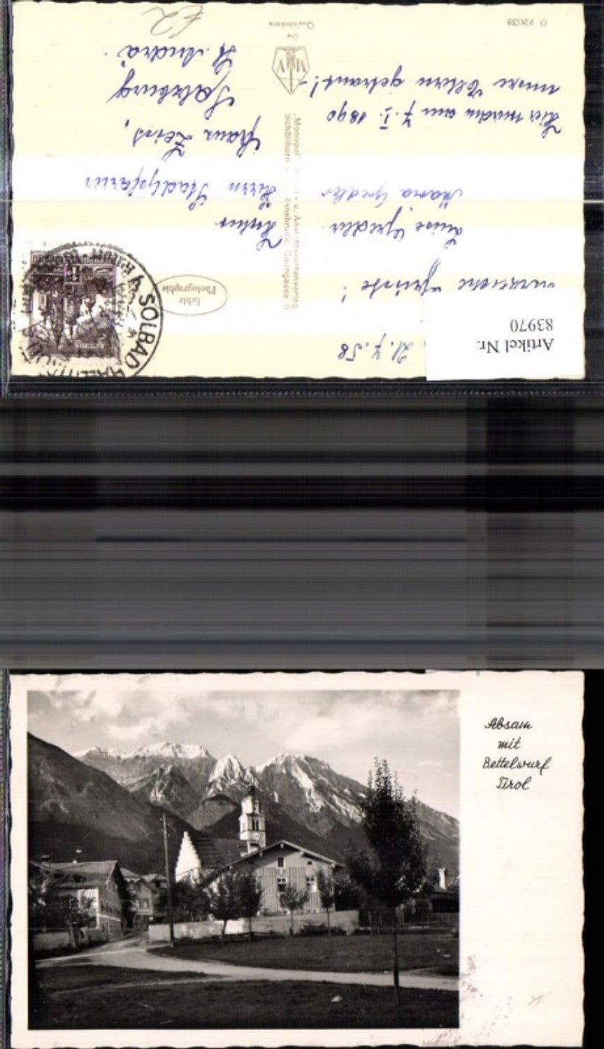 Alte Ansichtskarte – Old Postcard