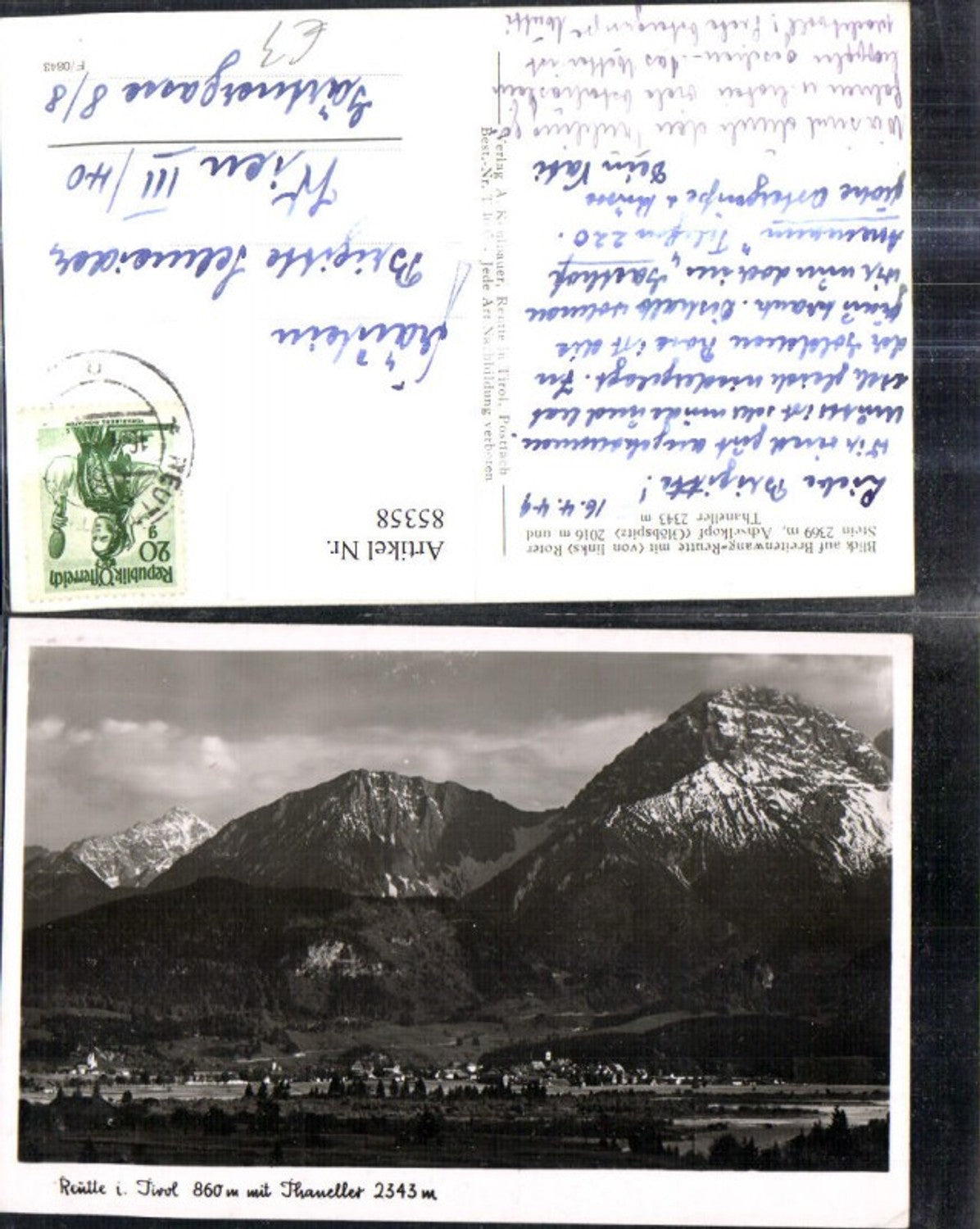 Alte Ansichtskarte – Old Postcard