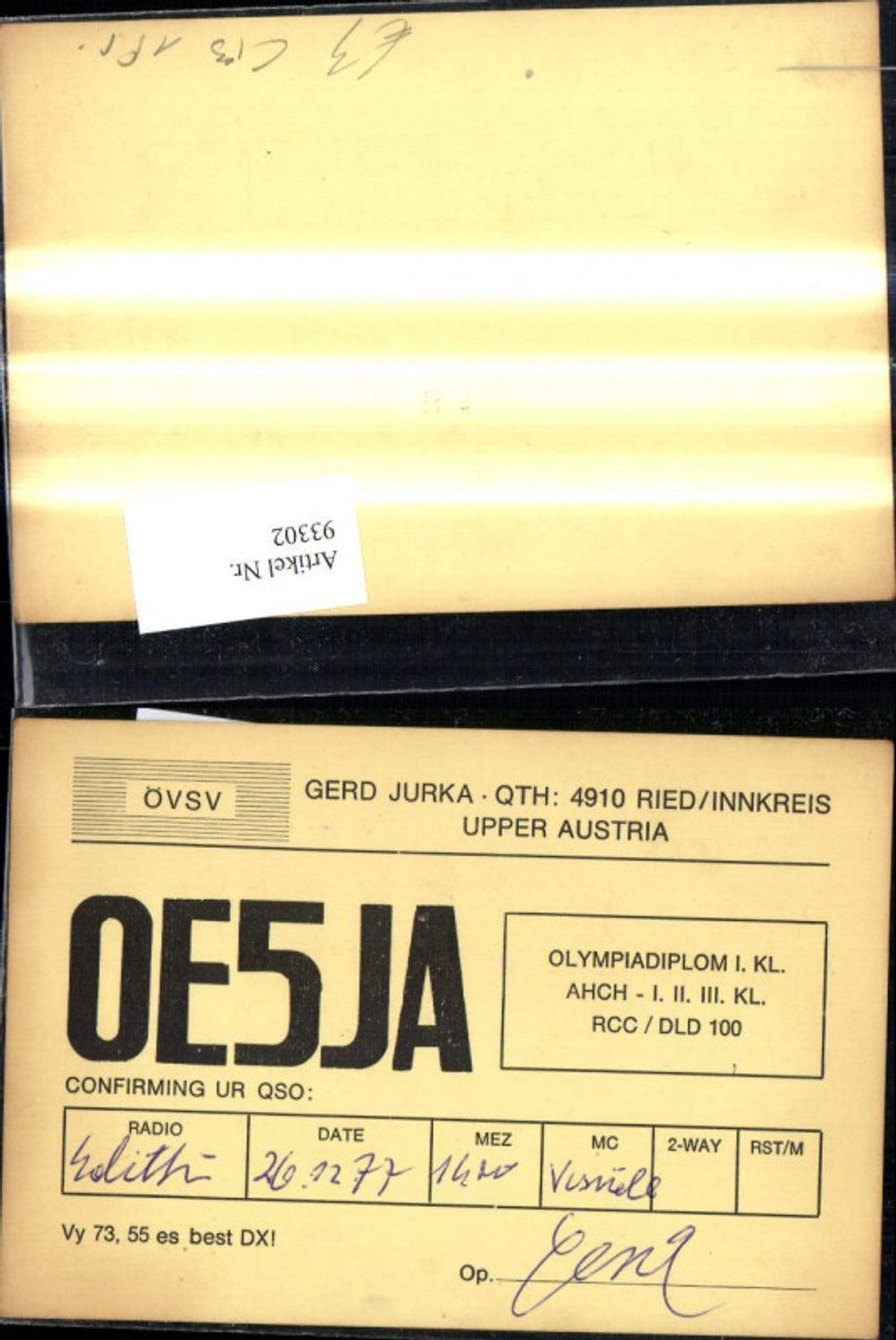 Alte Ansichtskarte – Old Postcard