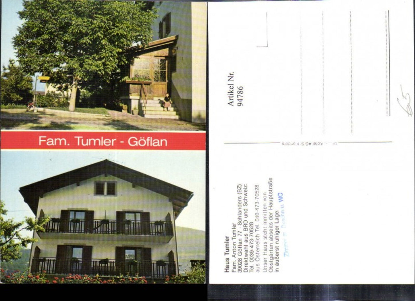 Alte Ansichtskarte – Old Postcard