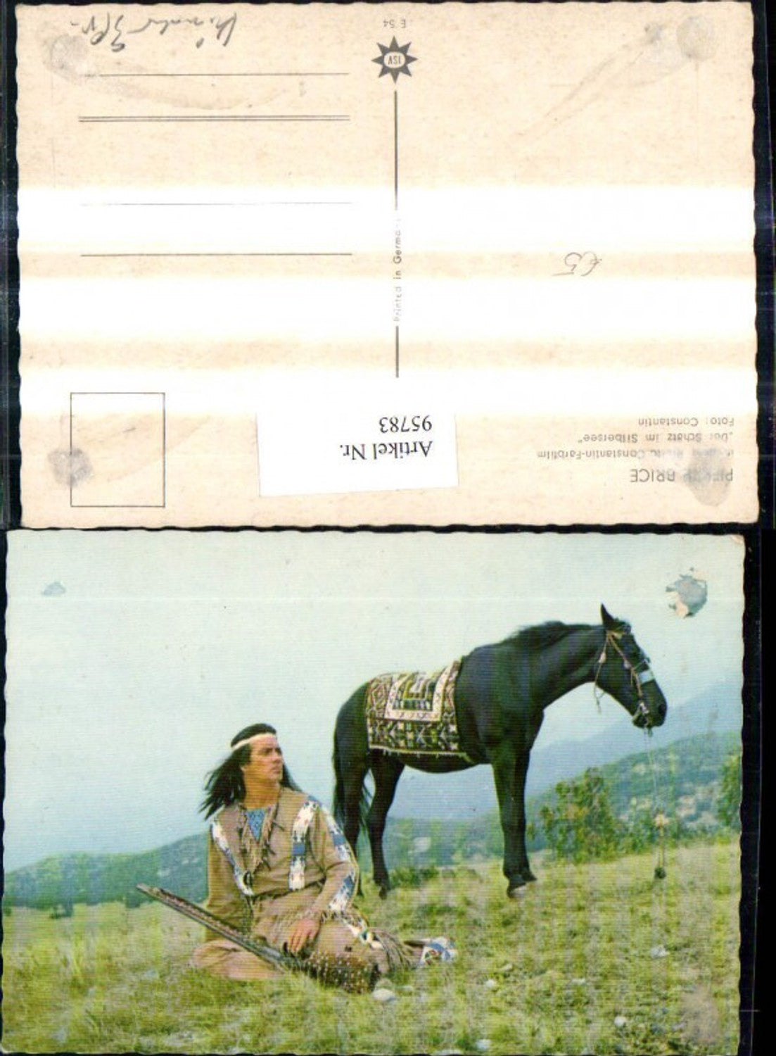 95783,Pierre Brice i. Der Schatz im Silbersee Schauspieler Pferd Karl May Winnetou